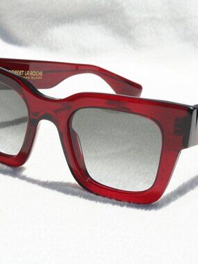 NOS Red Robert La Roche x Christoph Rumpf Midnight Sunglasses Luxury High End